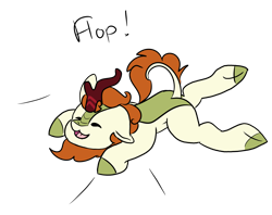 Size: 2248x1777 | Tagged: safe, artist:noxi1_48, character:autumn blaze, species:kirin, species:pony, series:daily dose of friends, g4, solo, text, transparent background
