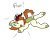 Size: 2248x1777 | Tagged: safe, artist:noxi1_48, character:autumn blaze, species:kirin, series:daily dose of friends, g4, female, solo, text, transparent background