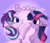 Size: 1512x1312 | Tagged: safe, artist:mirtash, character:starlight glimmer, character:twilight sparkle, character:twilight sparkle (unicorn), species:pony, species:unicorn, g4, :t, blep, blushing, boop, chest fluff, cute, duo, duo female, ear fluff, ears back, eye clipping through hair, eye contact, eyebrows, eyebrows visible through hair, female, floppy ears, frown, glimmerbetes, horn, looking at each other, looking at someone, mare, nose wrinkle, scrunchy face, smiling, sparkles, tongue out, twiabetes