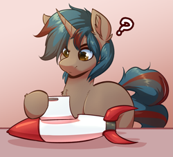 Size: 2167x1980 | Tagged: safe, artist:witchtaunter, oc, species:pony, commission, confused, rocket
