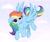 Size: 3110x2585 | Tagged: safe, artist:confetticakez, character:rainbow dash, species:pegasus, species:pony, g4, blep, cloud, cute, dashabetes, female, flying, high res, mare, sky, solo, spread wings, stars, tongue out, wings