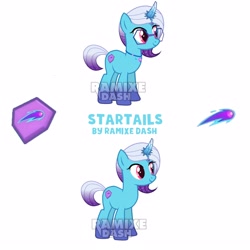 Size: 2560x2560 | Tagged: safe, artist:ramixe dash, derpibooru original, character:comet, species:auroricorn, species:pony, series:make your tale, g4, g5, coat markings, cometbetes, cute, female, g5 to g4, generation leap, glasses, jewelry, mare, necklace, rule 63, simple background, socks (coat marking), solo, startails, white background