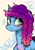 Size: 1240x1754 | Tagged: safe, artist:jully-park, character:misty brightdawn, species:pony, species:unicorn, g5, my little pony: make your mark, my little pony: tell your tale, blush lines, blushing, colored eyebrows, cute, emanata, eyebrows, eyebrows visible through hair, female, horn, korean, looking at you, mare, mistybetes, rebirth misty, signature, simple background, smiling, solo, text, three quarter view, yellow background