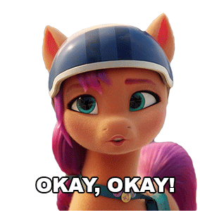 Size: 284x300 | Tagged: safe, edit, edited screencap, screencap, character:sunny starscout, species:earth pony, species:pony, g5, my little pony: a new generation, animated, cute, female, gif, helmet, mare, not a vector, reaction image, simple background, sunnybetes, transparent background, white background