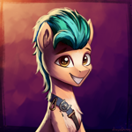 Size: 4000x4000 | Tagged: safe, artist:adagiostring, artist:adagiostringmlp, character:hitch trailblazer, species:earth pony, species:pony, g5, absurd resolution, blaze (coat marking), commission, cute, eyebrows, gradient background, grin, hitchbetes, looking at you, male, sheriff, smiling, smiling at you, solo, stallion