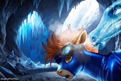 Size: 1152x768 | Tagged: safe, editor:emptyplotfiller, machine learning generated, character:spitfire, species:pegasus, species:pony, fanfic:crossing the trixie bridge:a new life in the crystal empire, g4, mount everhoof, windigo