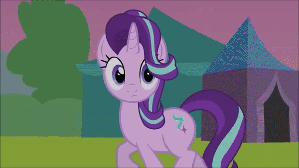 Size: 600x338 | Tagged: safe, artist:agrol, character:starlight glimmer, character:sunburst, species:pony, ship:starburst, g4, animated, bear, blushing, female, funny, gif, glowing horn, happy, horn, magic, magic aura, male, oblivious, plushie, pure unfiltered evil, shipping, straight, sunburst is a goddamn moron, teddy bear, telekinesis, time for two, toy