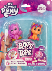 Size: 720x980 | Tagged: safe, official, character:pipp petals, character:sunny starscout, species:earth pony, species:pegasus, g5, cute, figurine, logo, merchandise, pencil topper, photo, pipp wings, polish, sitting, smiling