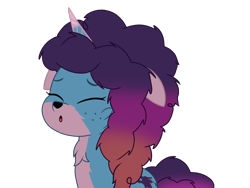 Size: 1024x768 | Tagged: safe, artist:bluemario11, character:misty brightdawn, species:pony, species:unicorn, g5, my little pony: tell your tale, cute, eyes closed, female, floppy ears, hengstwolf, horn, howling, mistybetes, mistywolf brightmoon, rebirth misty, simple background, solo, transparent background, werewolf