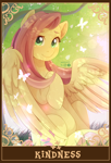Size: 1390x2048 | Tagged: safe, artist:applesartt, character:fluttershy, species:pegasus, species:pony, g4, female, looking at you, mare, partially open wings, smiling, smiling at you, solo, tarot card, wings