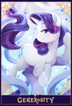 Size: 1390x2048 | Tagged: safe, artist:applesartt, character:rarity, species:pony, species:unicorn, g4, bedroom eyes, blushing, female, horn, looking at you, mare, raised hoof, smiling, smiling at you, solo, tail