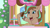 Size: 1000x563 | Tagged: safe, screencap, character:cocoa, species:horse, episode:herd it wrong, wild manes, bow, braid, braided tail, choker, cloths, confused, drink, flower, galloping, hooves, horseshoes, hot chocolate, item, jewelry, lifted leg, necklace, outside, running, sky, tail, town, tree, worried smile