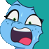 Size: 70x70 | Tagged: safe, artist:coffeehorse, derpibooru original, character:misty brightdawn, species:pony, species:unicorn, g5, my little pony: tell your tale, spoiler:g5, spoiler:my little pony: tell your tale, spoiler:tyts01e45, emotes, picture for breezies, ponykind parade-emonium, ponymote, scared, screaming, simple background, solo, sweat, transparent background